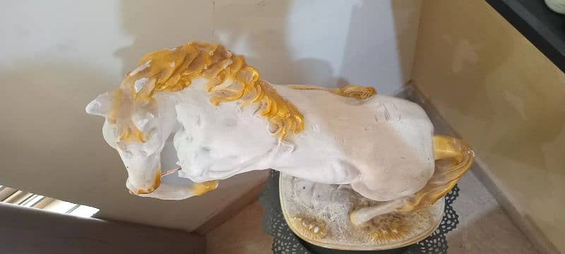 home decoration piece (white horse) 4