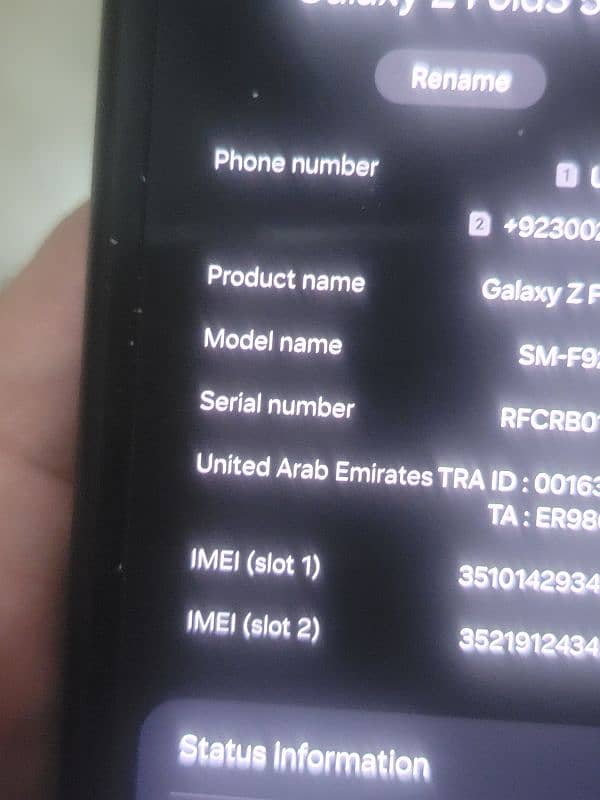 SamSaug Fold 3 All Sim Working 12GB 512GB 7