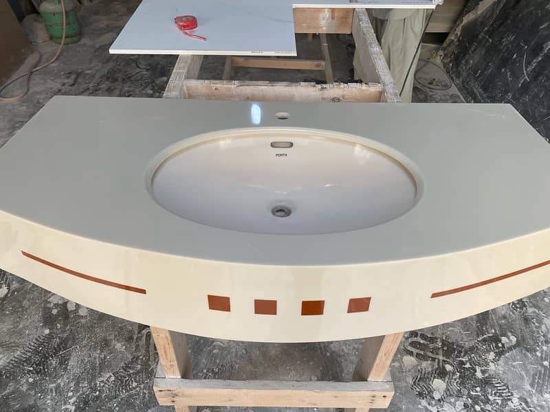 CORIAN WASHROOM VANITY 0