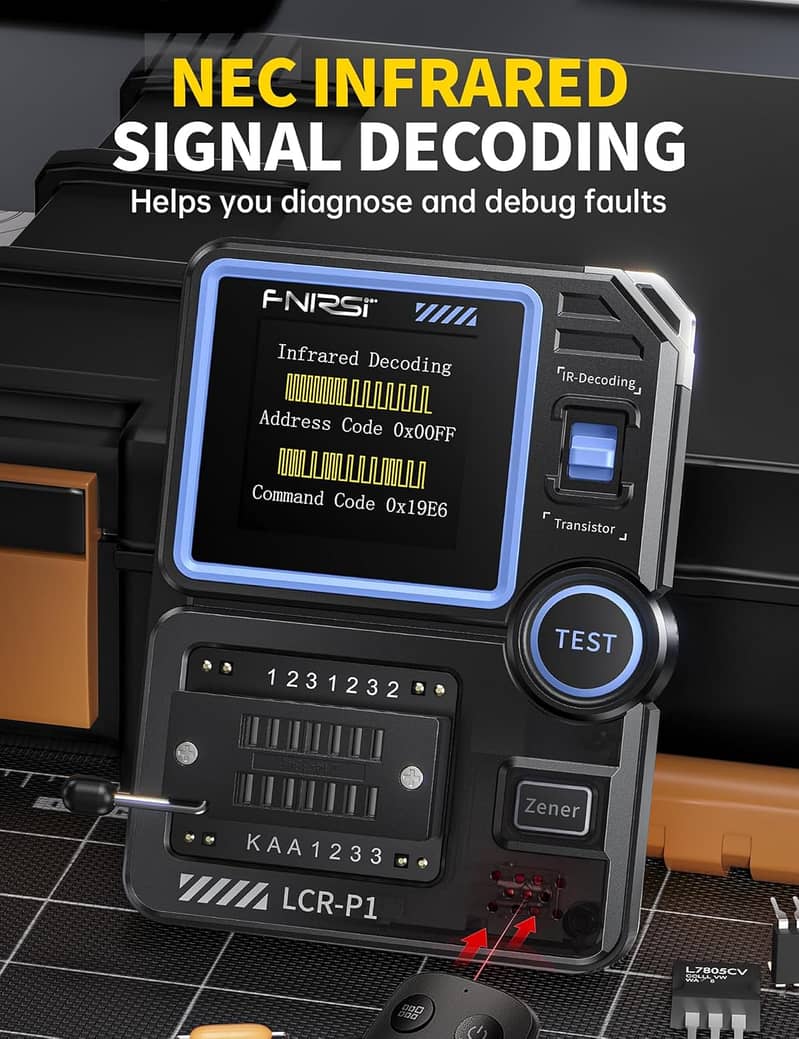 FNIRSI LCR-P1 Multifunction Transistor Capacitor Tester In Pakistan 2