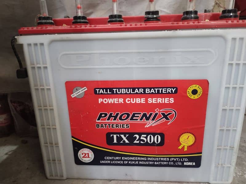 Phoenix TX2500 used battery 0