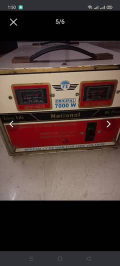 National 7000 watts stabilizer slightly used