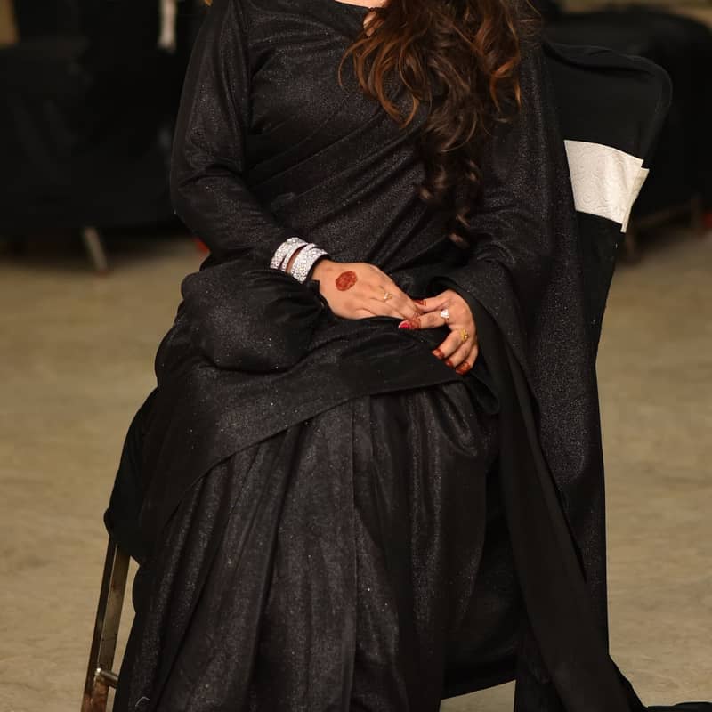 Black MoonLight saree one time use Only 2