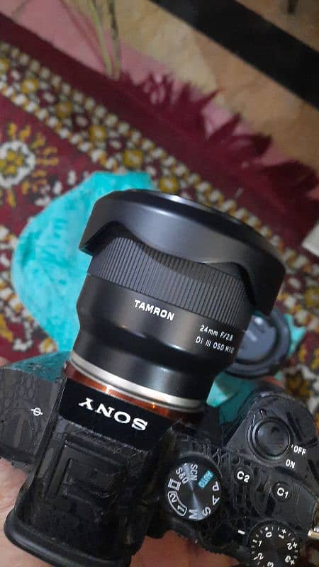 24mm 2.8 lens & 50mm 1.8 sony full frame lens 1