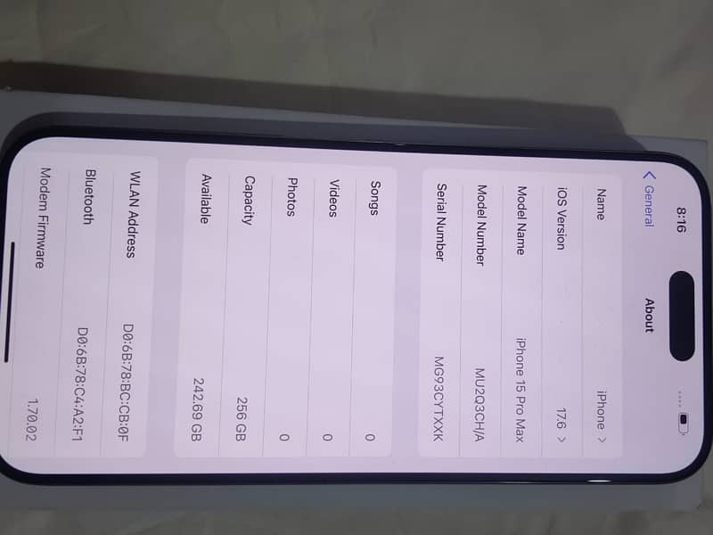 iPhone 15 pro max non pta dual physical 3