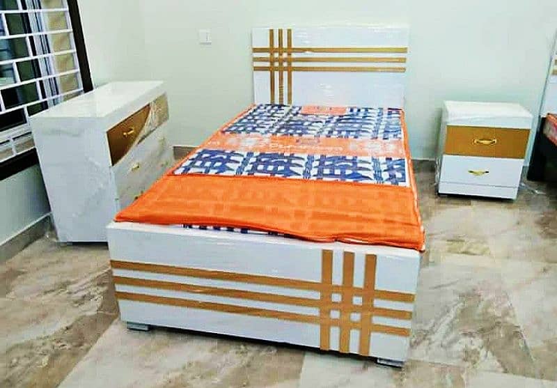 Single bed | Wooden bed | Double bed | bed set | Side tables 2