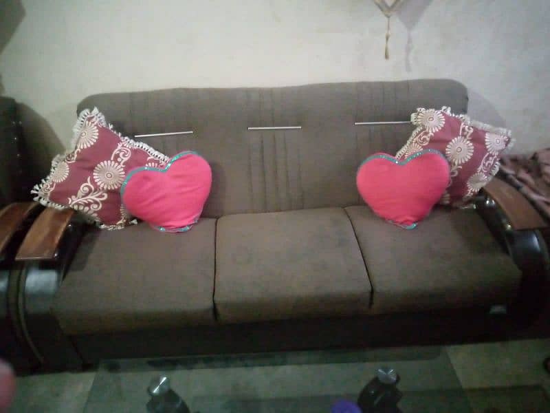 5 searter sofa set home used 0