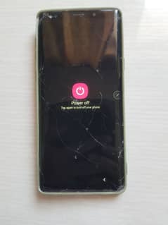 Samsung Note 9 , Front / Back Glass Cracked , Fitt Working .