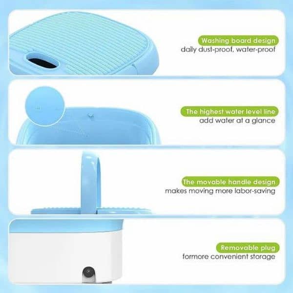 Portable folding washing machine 3