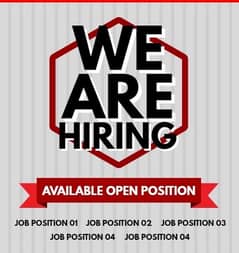 Male female staff required for office working  company