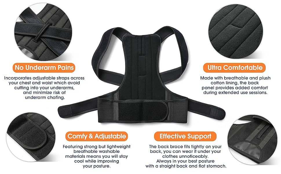 "Premium Back Support Brace | Posture Corrector & Pain Relief" 2