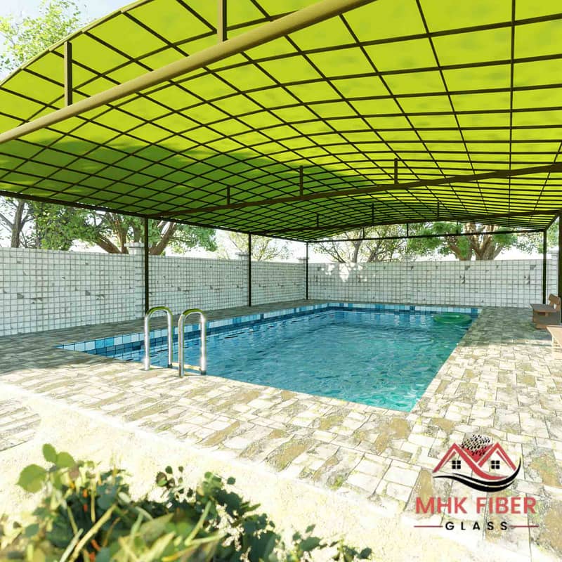 Transparent Fiber Glass Sheets, for pools car shades lawns on discount 2