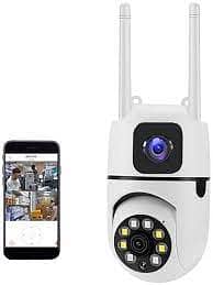 Ptz Wifi Outdoor Security 3 Camera Lens, 3 Screen, Color Night Vision 4