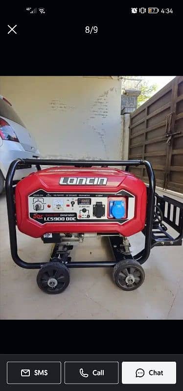 loncin generator for sale only 7 months used 5