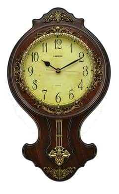 lisheng retro wooden wall clock (European clock) Quartz