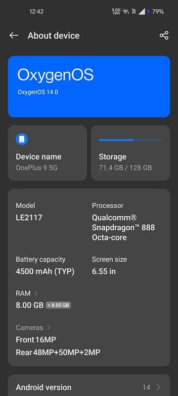 OnePlus 9 5G 10/10All ok no box no charger urgent sale 0