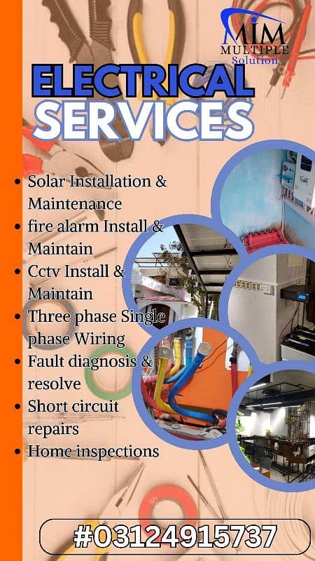 Solar inverter ATS Cctv Electrician available 24/7 all over karachi 4