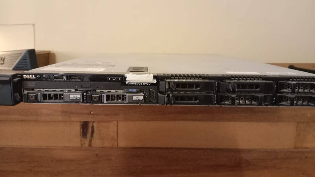 Dell R420 Server with RAID 600 GB SAS x 2 and Dual Power Supply 2