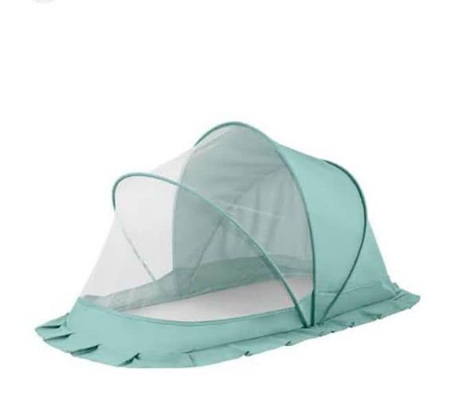 Protect your baby with mosquito folding net. 0