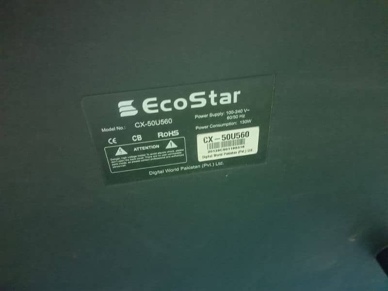 50 inch ecostar led tv in very good condition 0