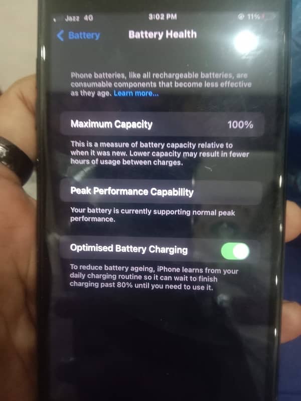 iphone 7plus 128 GB PTA APPROVED Only battry change hai 0