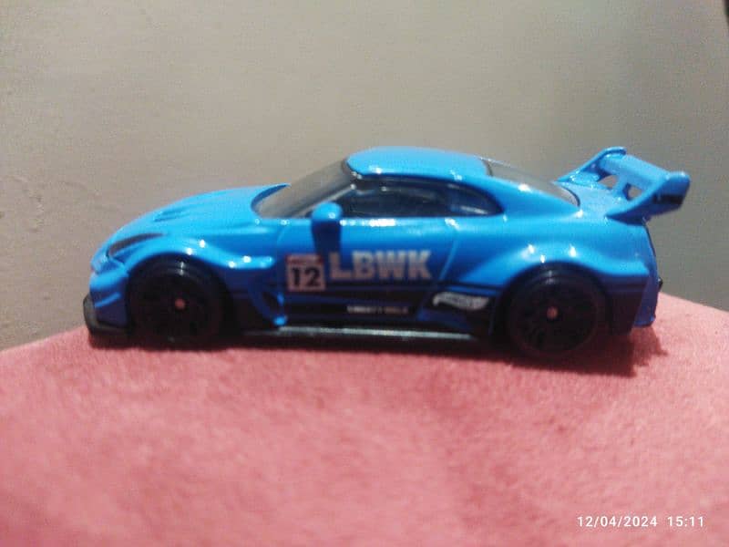 Rare Nissan GTR-R35 hotwheel of LBWK 1