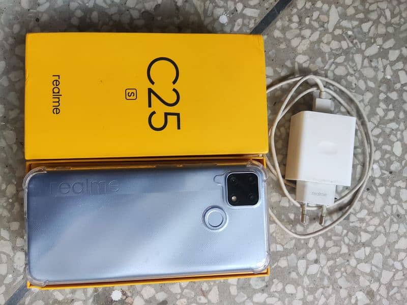 Realme C25S (4+128) 1 month warranty full box 3