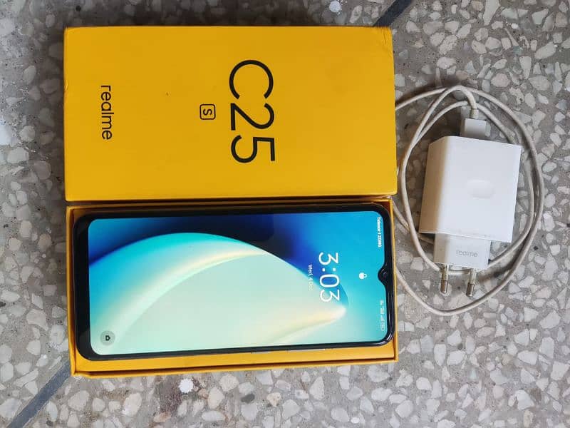 Realme C25S (4+128) 1 month warranty full box 5