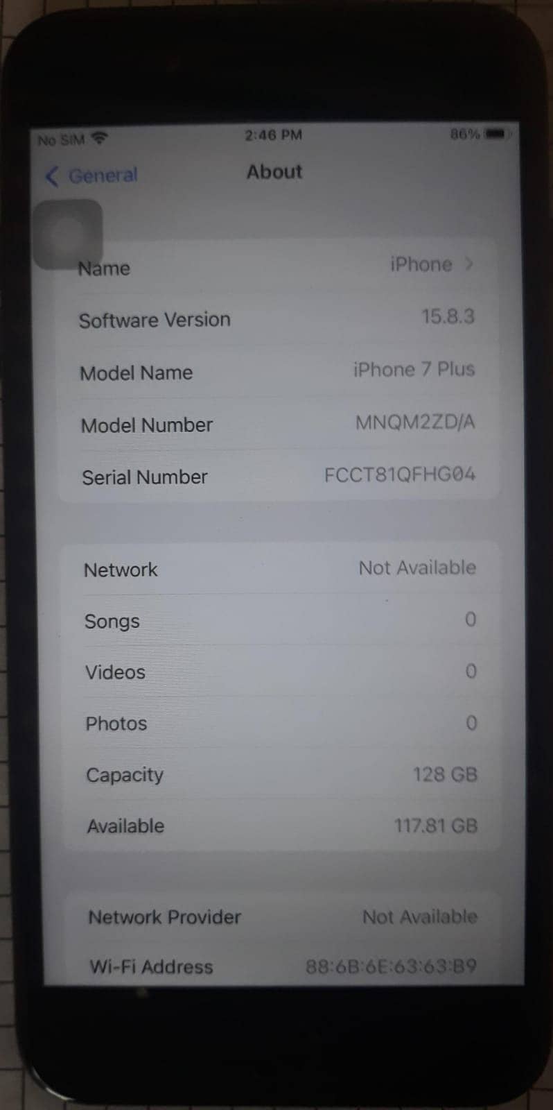 Iphone 7 Plus 128 GB PTA Approved 1