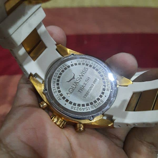 Aqua Swiss Luxury Watch (White) 4