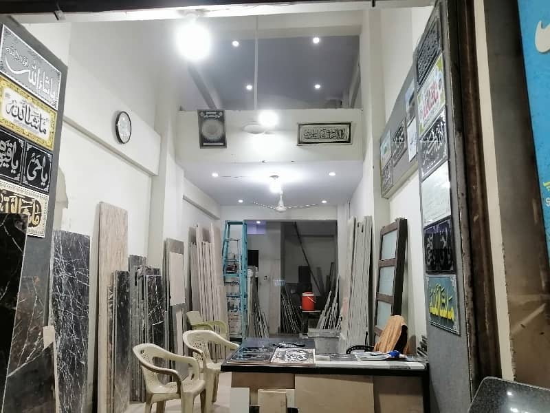 SHOP For rent 320 feet main road facing 12×50  with attached bath 2