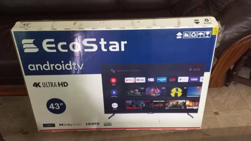 EcoStar 43-Inch LED Android TV  Smart Entertainment 1