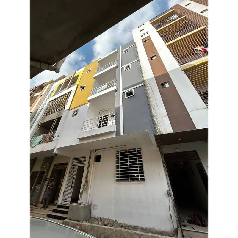 2 Bed Lounge West Open Flat For Sale In Karachi University Employees CHS 0