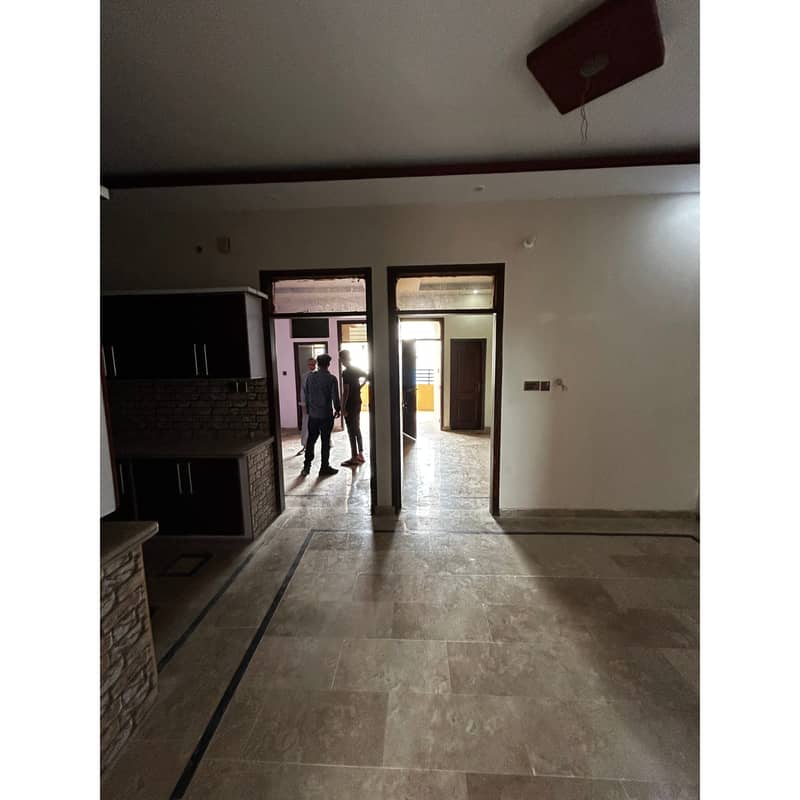 Brand New 1250 Sqft 3 Bed Lounge 2nd Floor Single Belt West Open Flat For Sale In Karachi University Emp. CHS 0