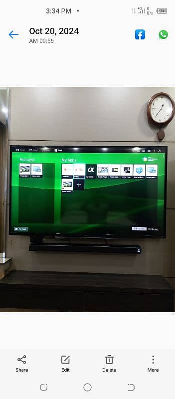 sony bravia led TV 40" 10/10 orgnal 0