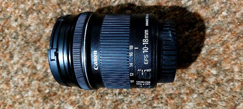 canon lens 10-18 is STM 0