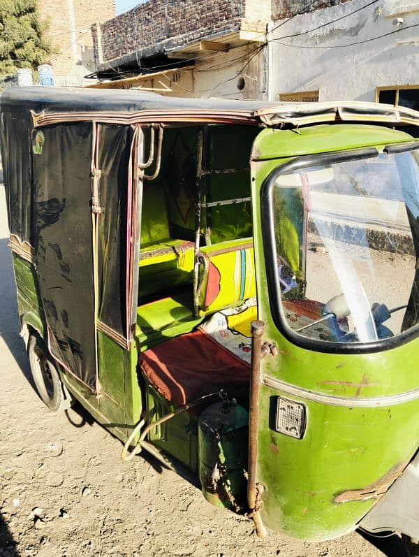 rogar auto cng rickshaw 2016 model green color 3