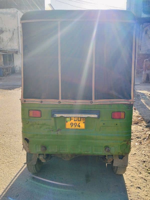 rogar auto cng rickshaw 2016 model green color 5