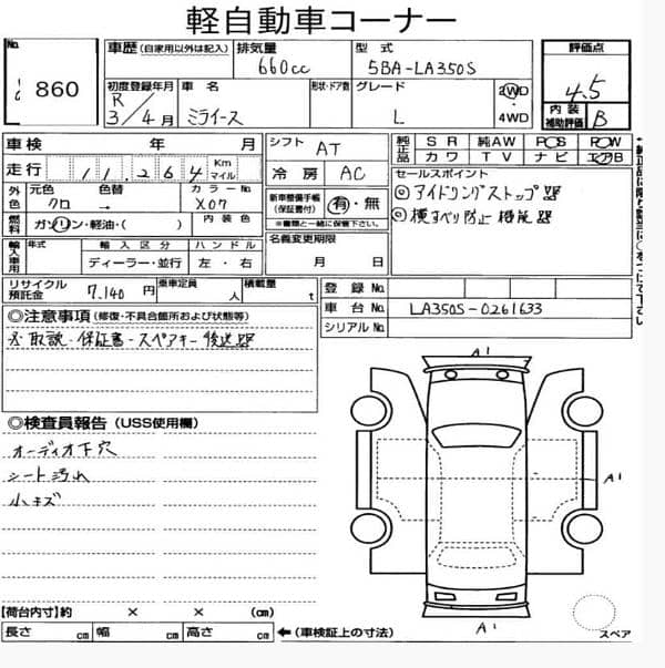 Daihatsu Mira Es 2021 4.5 grade Black 2