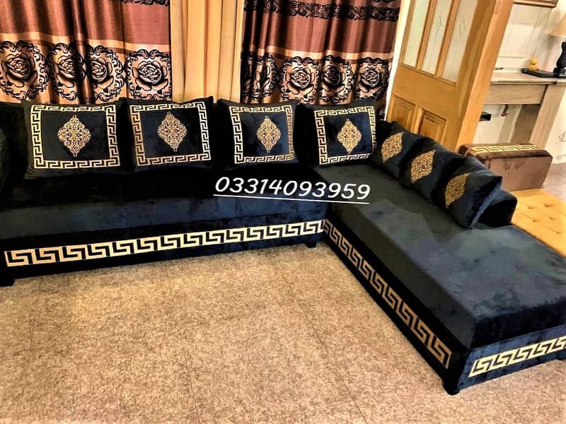 L shape sofa set / Corner sofa set / Molty foam sofa set 0