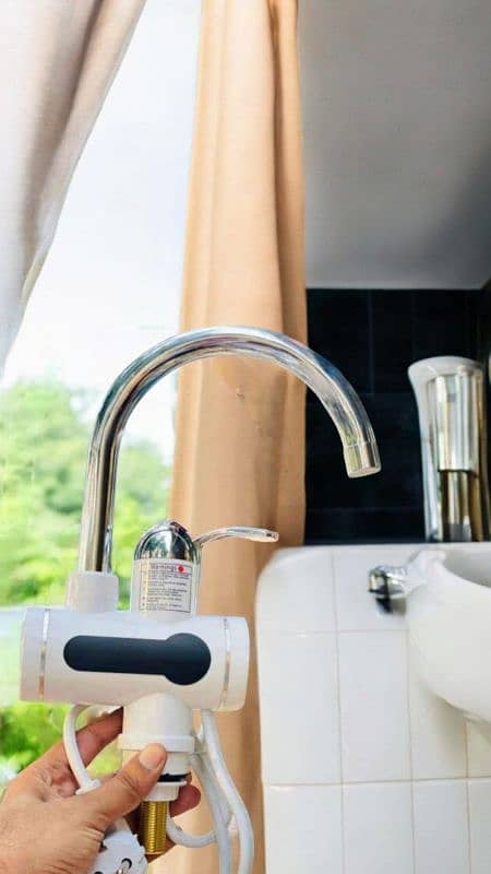 Smart Instant Geyser Electric Tap with Digital Display And Shower Head 1