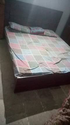 bed with mattress