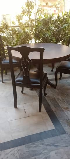 pure wooden table and chairs