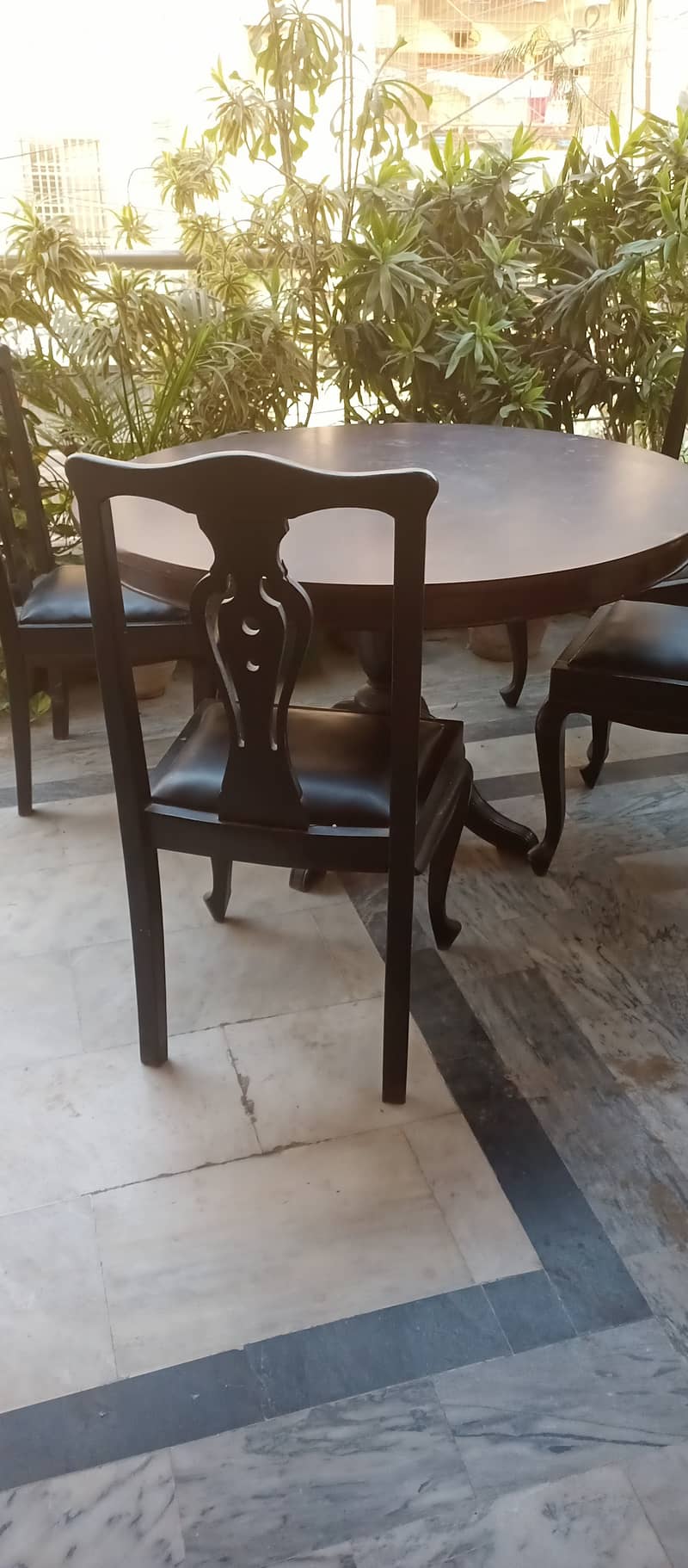 pure wooden table and chairs 0