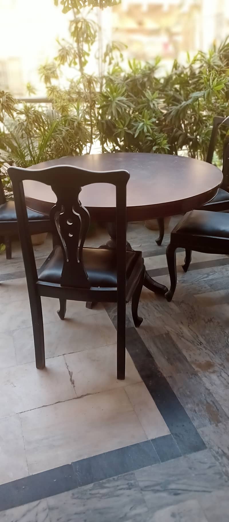 pure wooden table and chairs 2