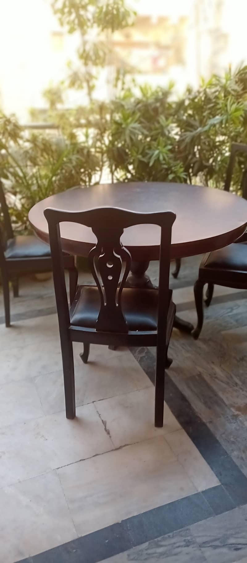 pure wooden table and chairs 4