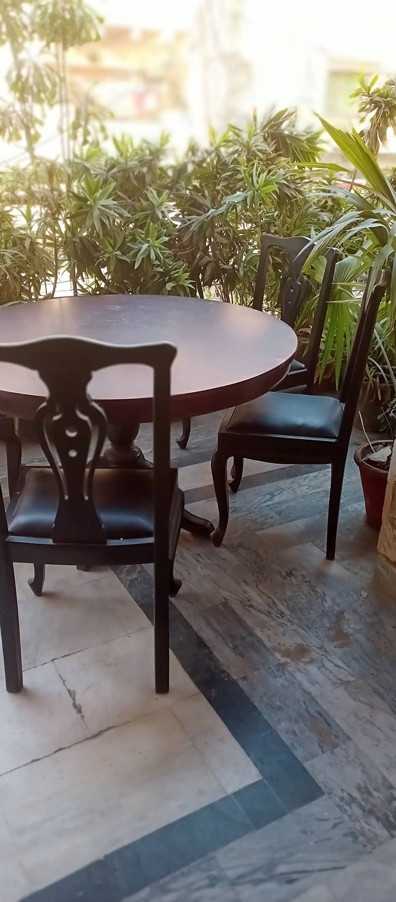 pure wooden table and chairs 5