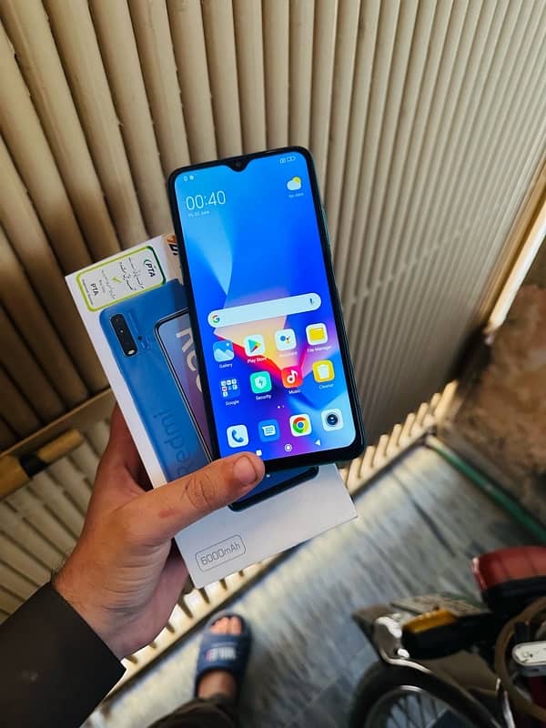 Redmi 9t 4gb 128gb with box 7