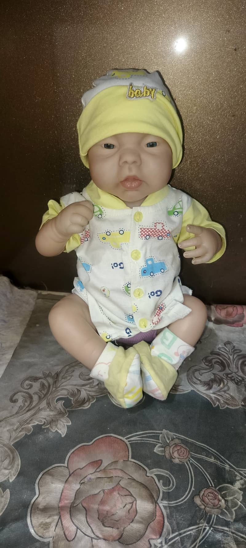 Silicone baby doll condition is like new 0