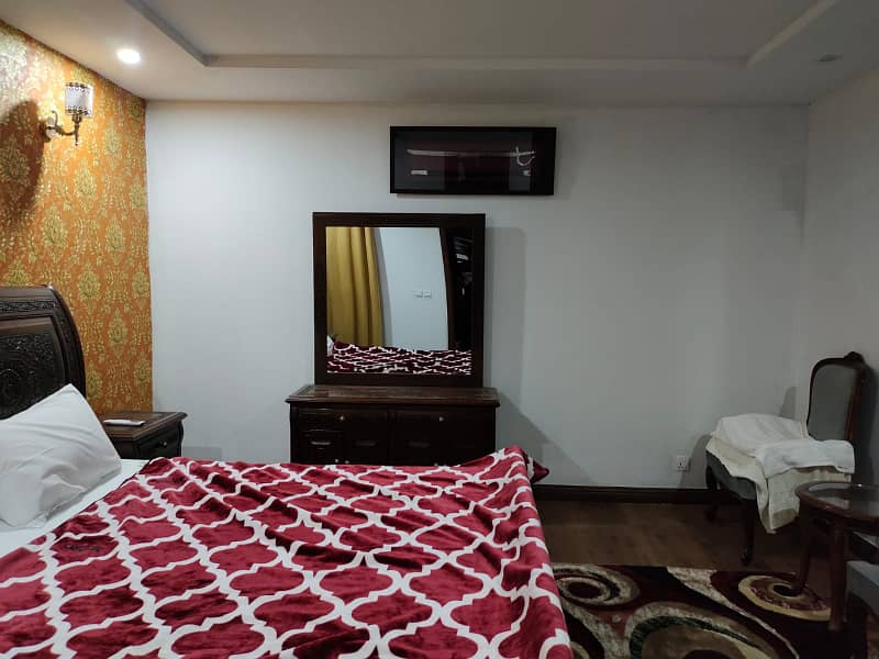 two bad furnished aperment available for rent in gullbreg greens islamabad 7